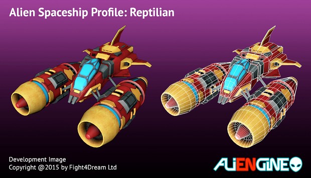 Spaceship Reptilian Front