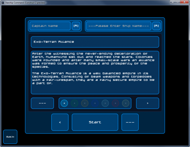 New GUI - Empires Screen