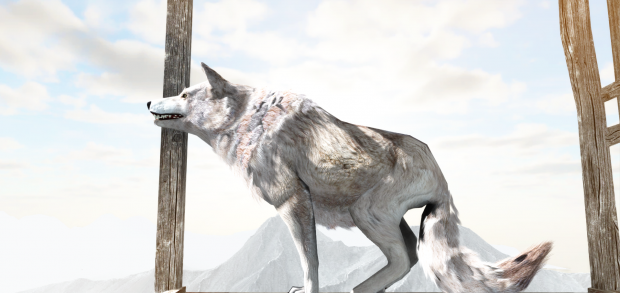 A white wolf in The Living Z7 game