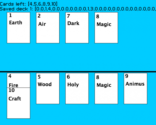 Deck selection