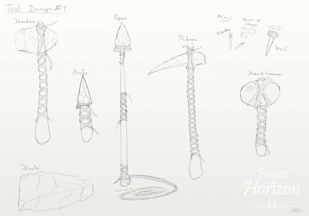 Basic tools sketch image - Horizon project - Indie DB