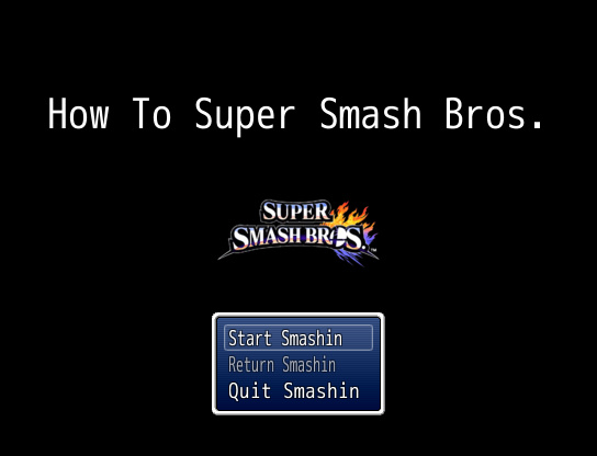 How To Super Smash Bros. In-Game