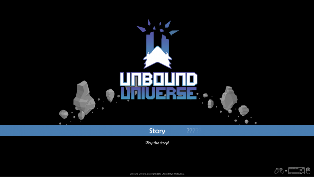 Unbound Universe - Title Screen Menu - v0.1.1