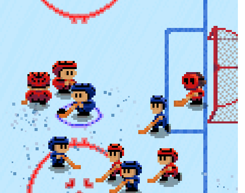 Chaotic Hockey Action