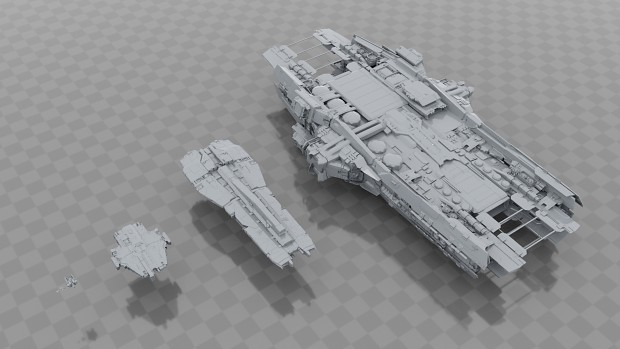 All ships in context for scale comparison
