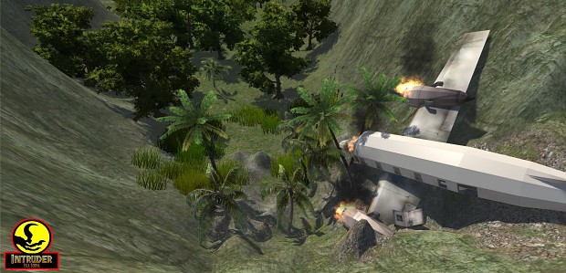 The jungle crash site.