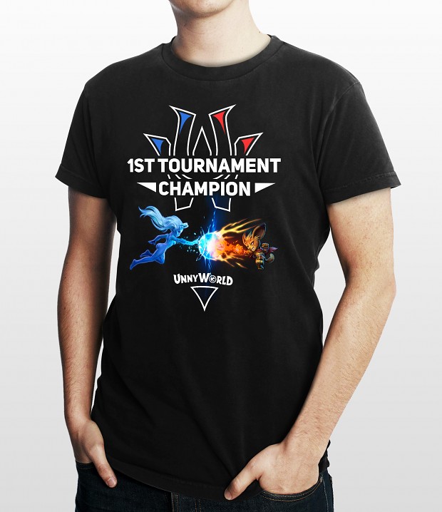 Tournament winner T-shirt mockup