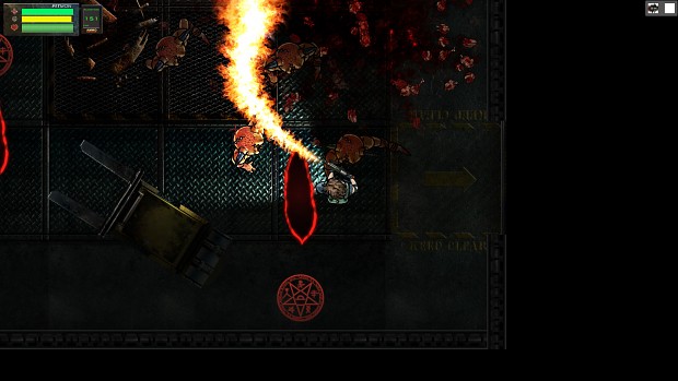 Dark Red - Flamethrower in action