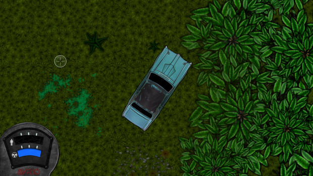 Car Next to a jungle