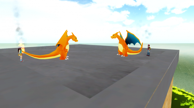 Charizard Rooftop Fight