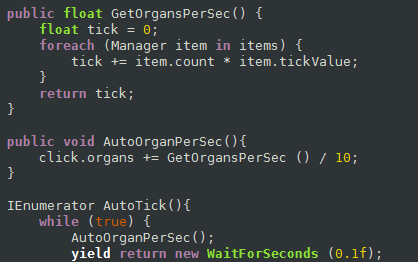 Some of the code behind Organ Harvester