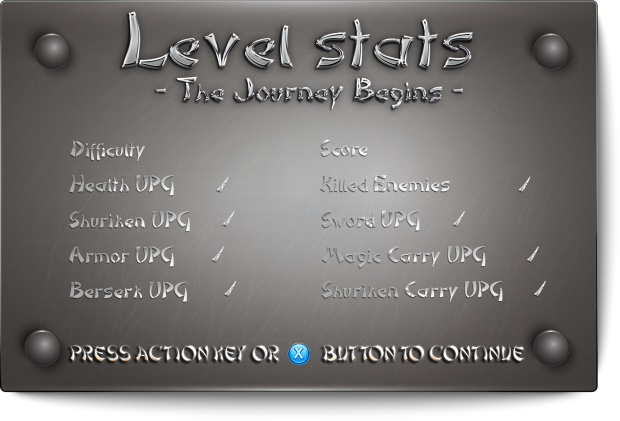 Ninja's Bo Level 1 Stats Screen
