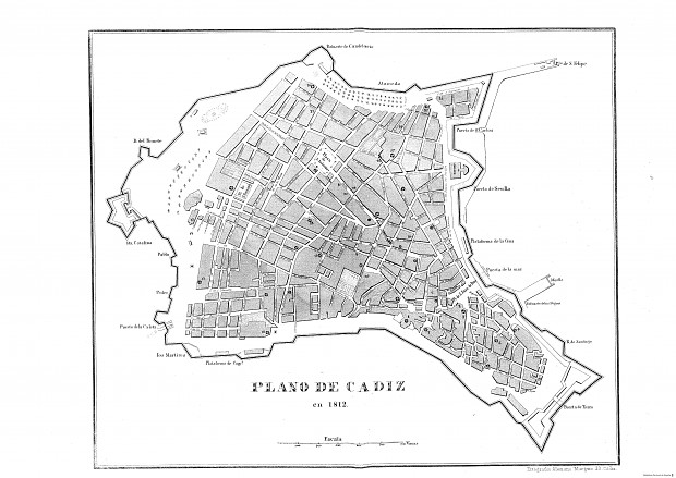 Cádiz - City map