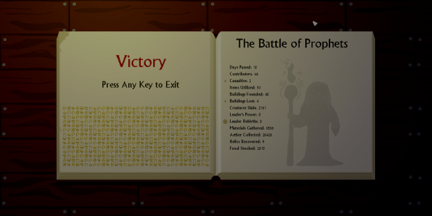 Victory Screen