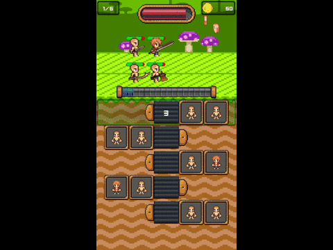 Tales of Clicker Knights RPG battle gif
