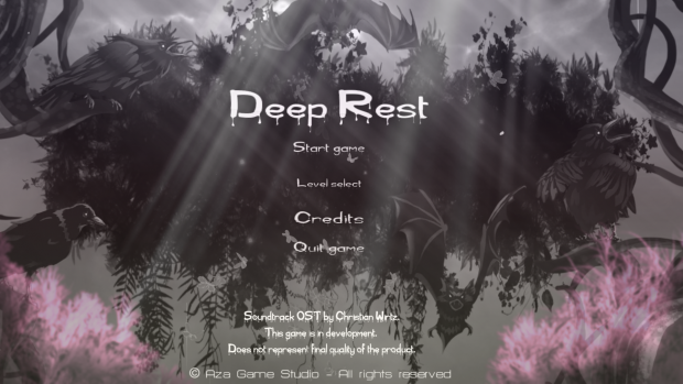 Deep Rest Main Menu