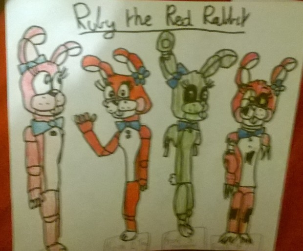 Ruby the Red rabbit