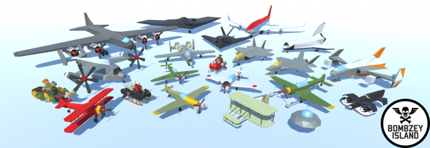 A collection of aircraft you can play as