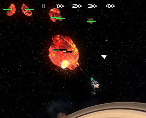 Fireballs, and asteroids breaking up to pieces.