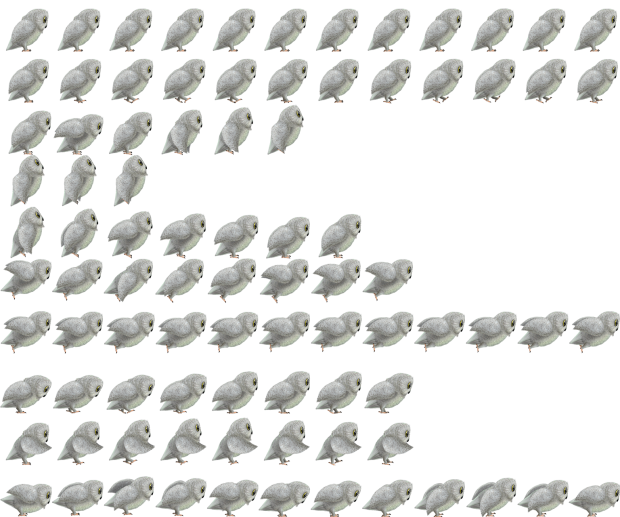 Sprite sheet for the owl