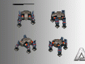 Spider Mech Isometric Walk Cycle Animation
