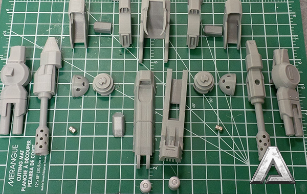 3D printed mech parts