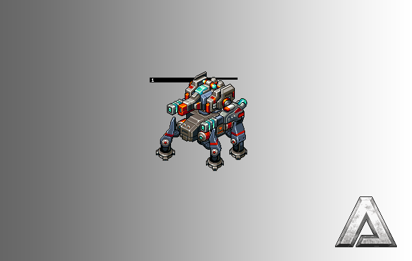 Antraxx Spider Mech Isometric Walk Cycle