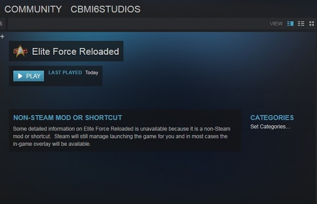 Elite Force Reloaded on Steam!