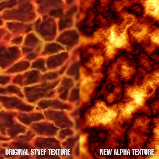 Holodeck Lava Texture Comparison