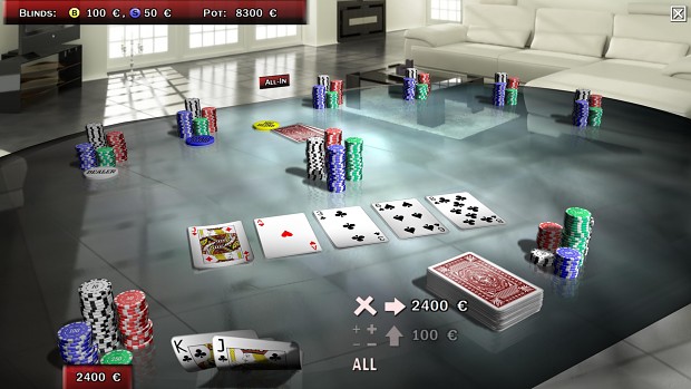 Trendpoker3D table and chip designs