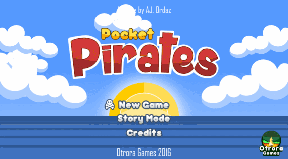 Pocket Pirates! Menu