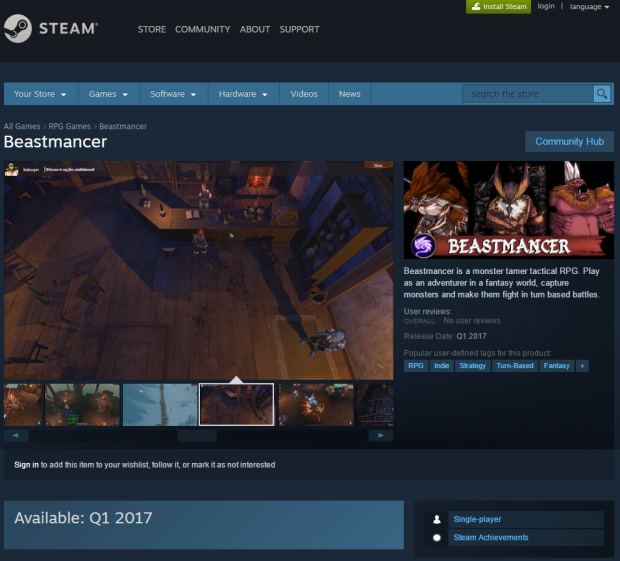 Steam Store page is up!