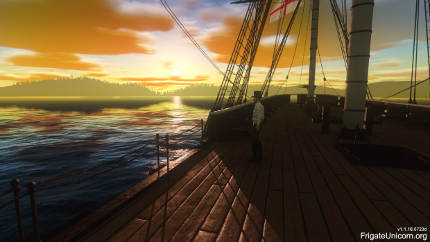 Sunrise on the HMS Unicorn