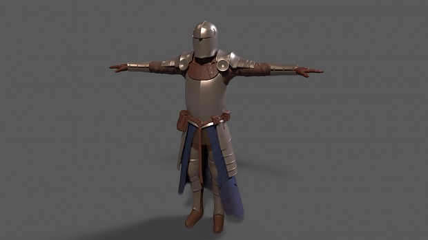 Knight's Plate Armor - Progress (Not Textured)