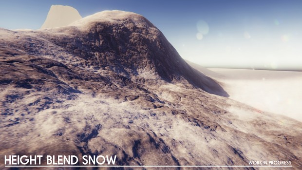 Snow Coverage Update - Global World Position Height and Splat Height Blending.