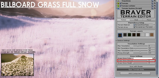 Simple Billboard Cutoff + Snow Grass [WIP]