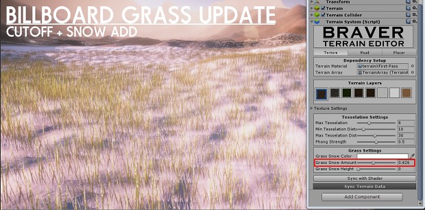 Simple Billboard Cutoff + Snow Grass [WIP]