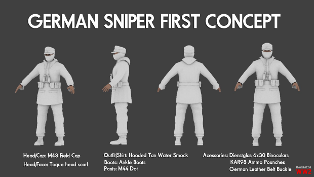 Brave Battle: World War 2 - German Sniper 1º Concept