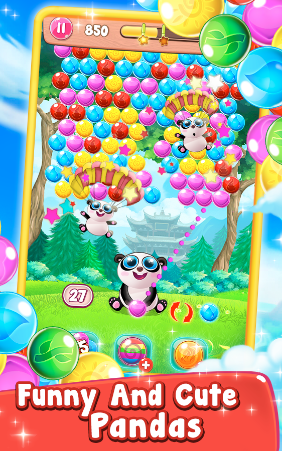 Panda blaze bubble pop