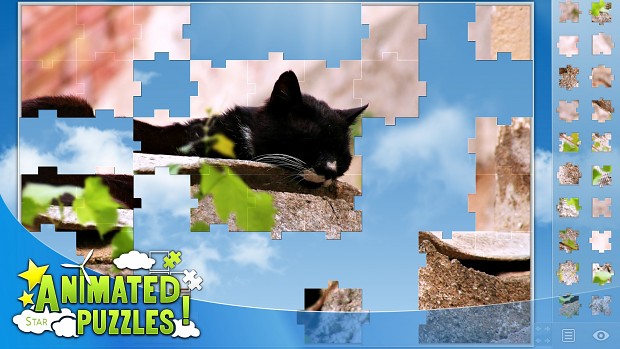 Animated Puzzles Star - cat puzzle
