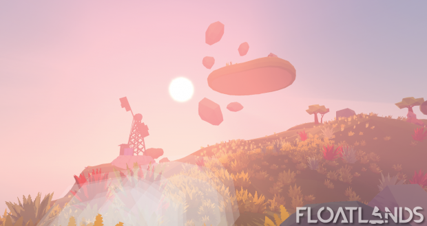 sunset floatlands