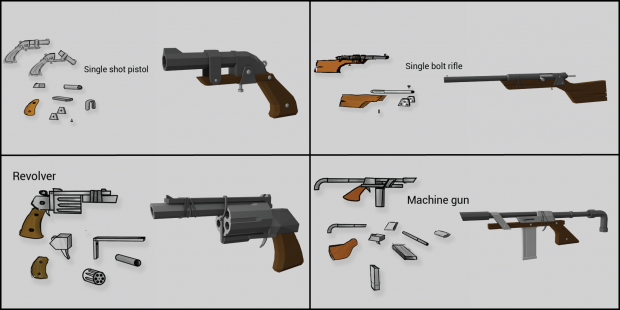 A few basic weapons