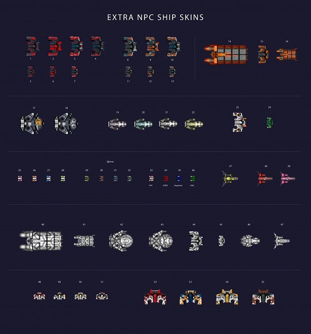 Extra ship skins