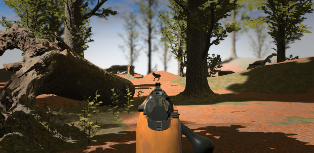 New environment, rifle and deer