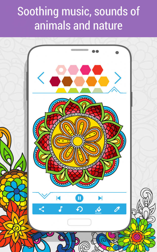 Calming coloring app