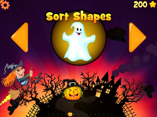 iPad small Halloween Shapes For 4