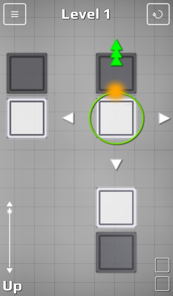 Chain Reaction Screenshot #3 - touchpad and block selection