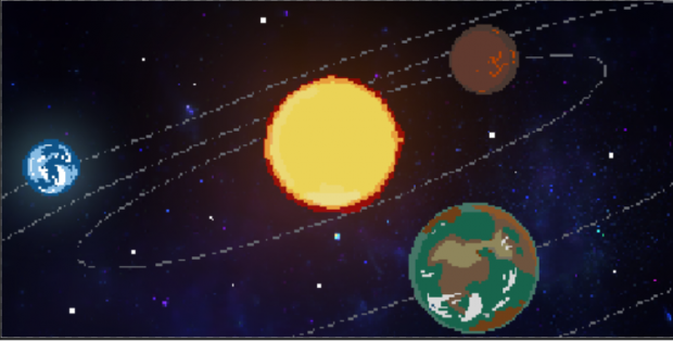 solar system progression