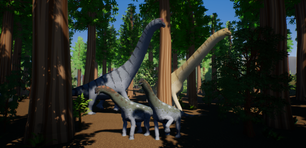 Brachiosaurus and Camarasaurus