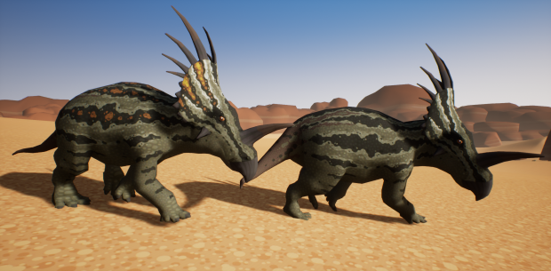 Roaming Styracosaurus